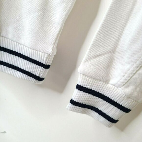 Fila Ladies Sz X-LG Heritage French Terry Crewneck Sweatshirt Striped Logo Shirt - Picture 5 of 6